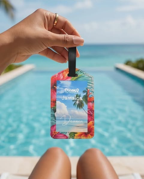 Personalized Resort or Destination Luggage Tags-Perfect Client Gift!
