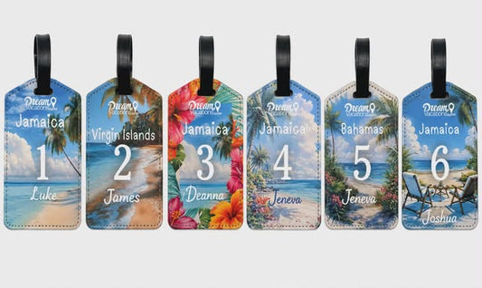 Personalized Resort or Destination Luggage Tags-Perfect Client Gift!