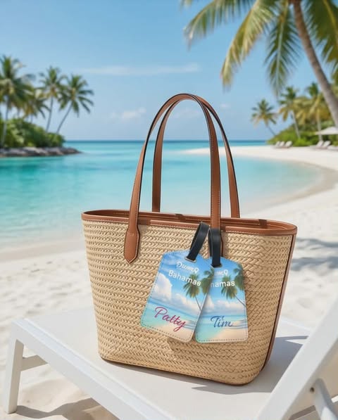 Personalized Resort or Destination Luggage Tags-Perfect Client Gift!
