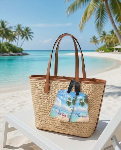 Personalized Resort or Destination Luggage Tags-Perfect Client Gift!