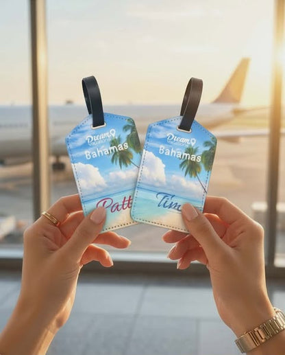 Personalized Resort or Destination Luggage Tags-Perfect Client Gift!