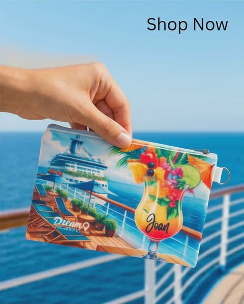 Zippered Cosmetic/Travel Bag for Cruises